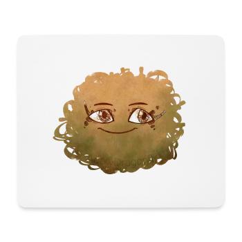 Little Pelota Monster n°5 – yellow - Mouse Pad (horizontal) - white - Front