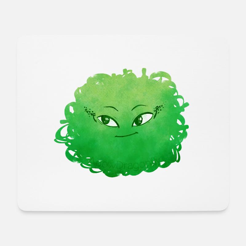 Little Pelota Monster n°7 – grün - Mousepad (Querformat) - Weiß