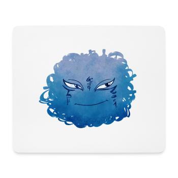 Little Pelota Monster n°9 – blue - Mouse Pad (horizontal) - white - Front