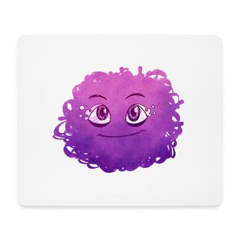 Little Pelota Monster n°8 – pink - Mousepad (Querformat) - Weiß - Vorne