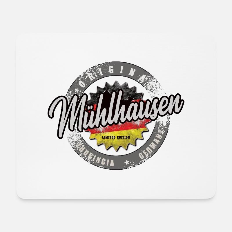 Original Germany Thüringen Mühlhausen - Mousepad (Querformat) - Weiß