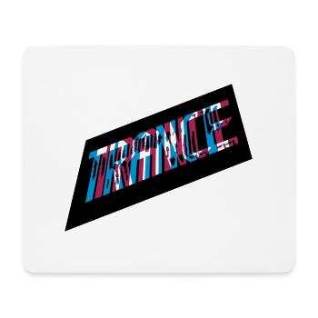 3D Effekt Trance Design - Mousepad (Querformat) - Weiß - Vorne
