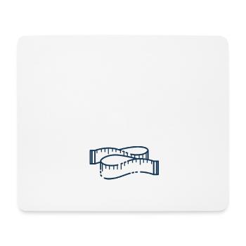 je suis pour l'égalité des sexes humour - Tapis de souris (format paysage) - blanc - Devant