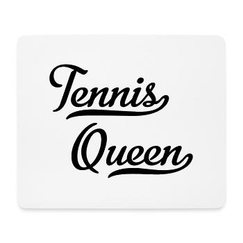 Reine du tennis - Tapis de souris (format paysage) - blanc - Devant