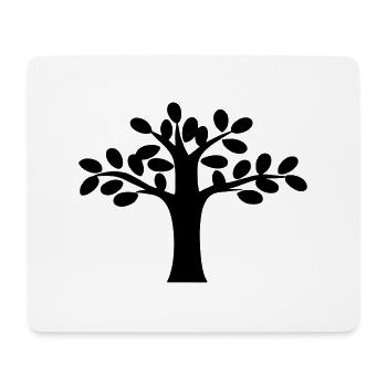 Baum Pflanze Illustration Zeichnung Geschenkidee - Mousepad (Querformat) - Weiß - Vorne
