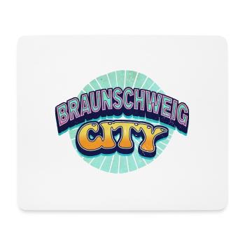 Braunschweig Germany Font Pop Art Comic - Mouse Pad (horizontal) - white - Front