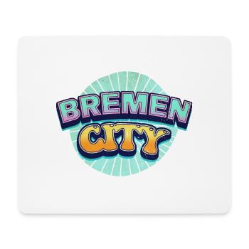 Bremen Germany City Font Pop Art Comic - Mouse Pad (horizontal) - white - Front