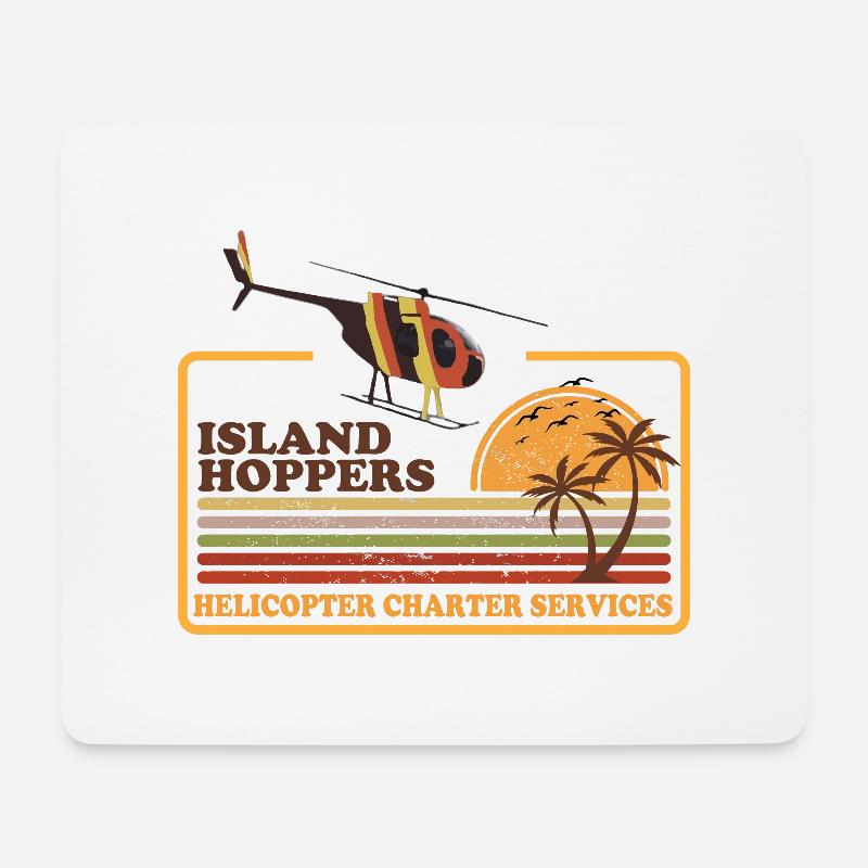 Island Hoppers - Mousepad (Querformat) - Weiß