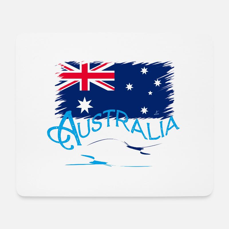 Australien - Mousepad (Querformat) - Weiß