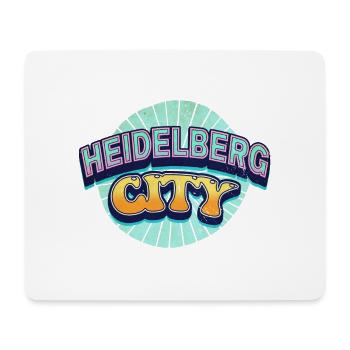 Heidelberg Allemagne Ville Police Pop Art Comic - Tapis de souris (format paysage) - blanc - Devant
