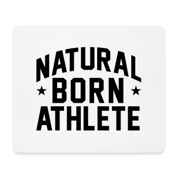 Natural Born Athlete - Mousepad (Querformat) - Weiß - Vorne