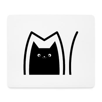 Katze_Comic_Style - Mousepad (Querformat) - Weiß - Vorne