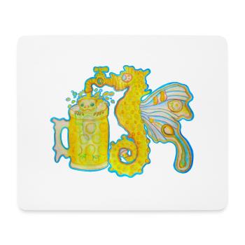 Original Butterbeertaphorse and Otter - Mousepad (Querformat) - Weiß - Vorne