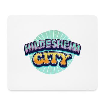 Hildesheim Allemagne City Font Pop Art Comic - Tapis de souris (format paysage) - blanc - Devant