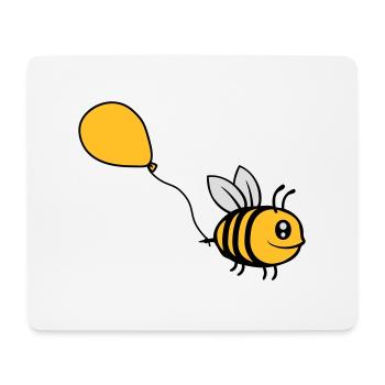 Happy Balloon Bee Comic - Tapis de souris (format paysage) - blanc - Devant