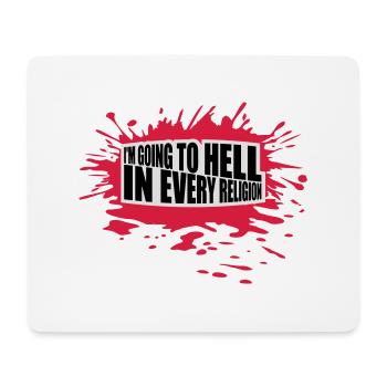 En allant en enfer - Tapis de souris (format paysage) - blanc - Devant