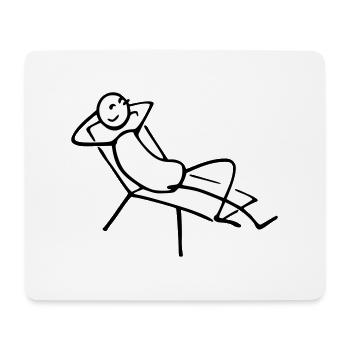 Cool man - Tapis de souris (format paysage) - blanc - Devant