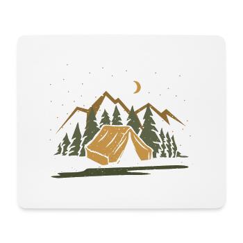 Geschenk - Camping Camper zelt - Mousepad (Querformat) - Weiß - Vorne