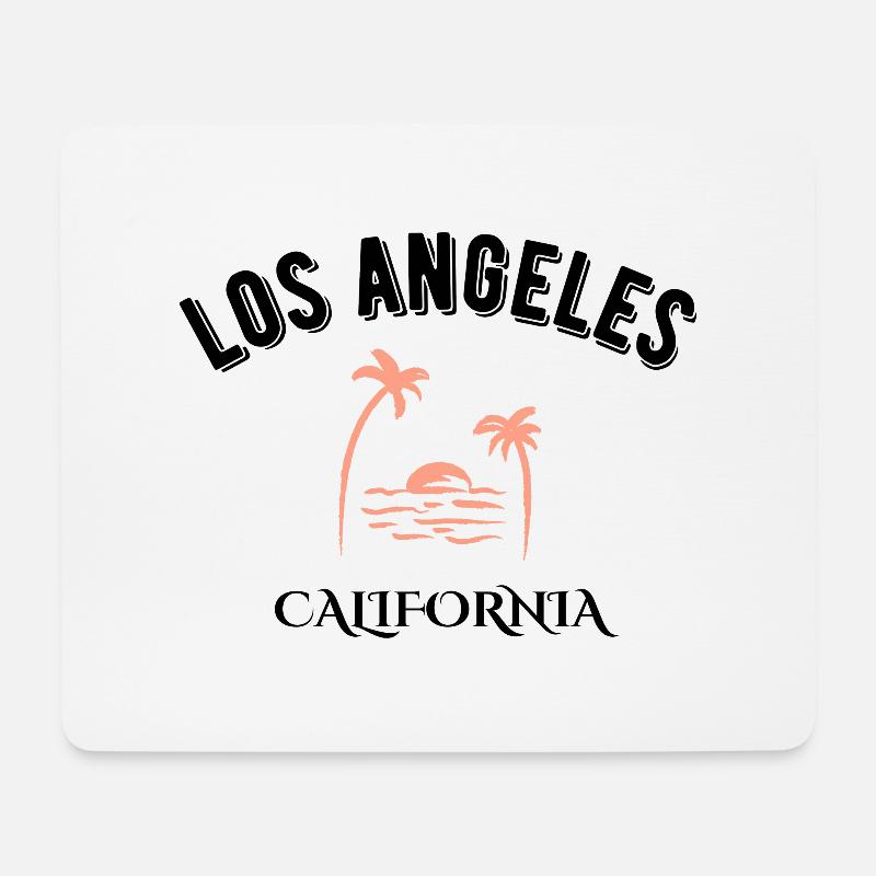 Los Angeles Kalifornien - Mousepad (Querformat) - Weiß