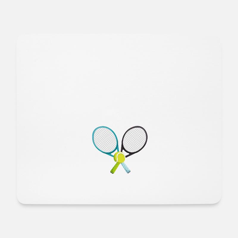 Tennis - Mousepad (Querformat) - Weiß