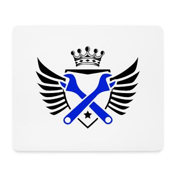 Handwerk Wappen - Mousepad (Querformat) - Weiß - Vorne