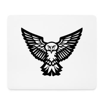 Vogeltyphibou oder fliegender Adler vorne - Mousepad (Querformat) - Weiß - Vorne