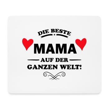 beste mama - Mousepad (Querformat) - Weiß - Vorne