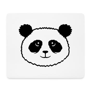 Panda Bear Face Mignon Tête Mignon Sourire Mignon Nice - Tapis de souris (format paysage) - blanc - Devant