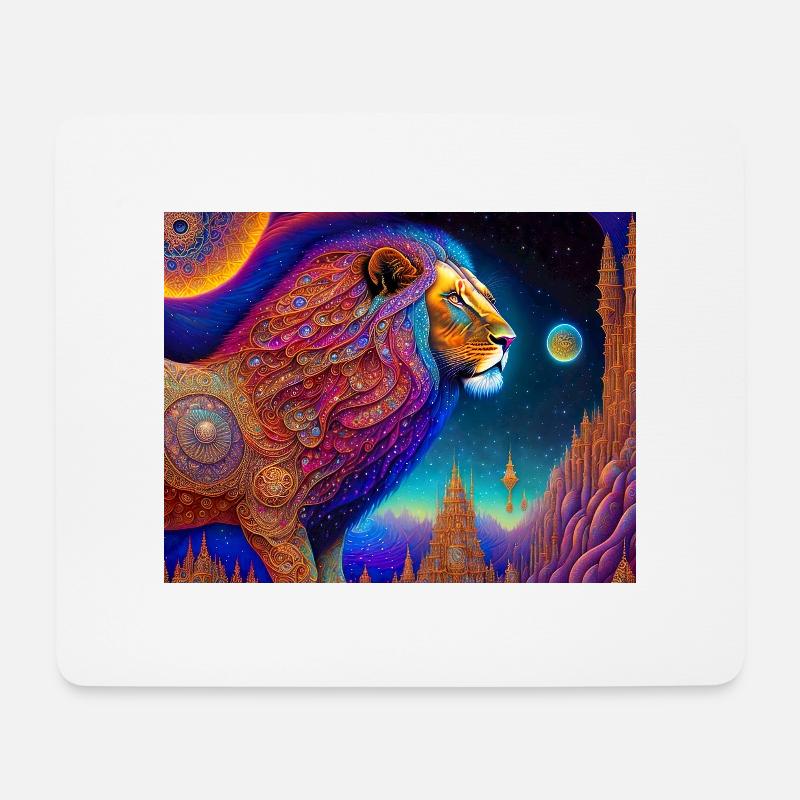 Lion - Mouse Pad (horizontal) - white