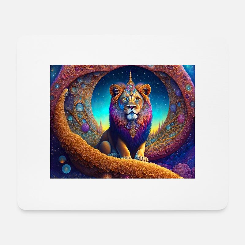 Lion - Mouse Pad (horizontal) - white