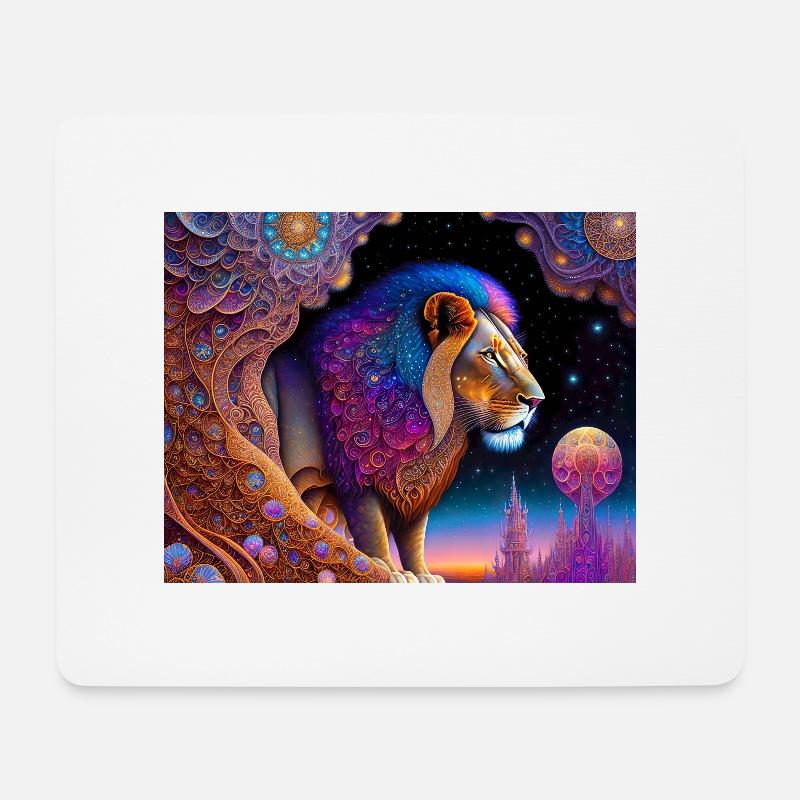 Lion - Mouse Pad (horizontal) - white