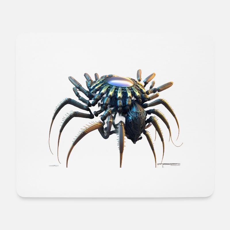 Krabben Spinne Roboter - Mousepad (Querformat) - Weiß
