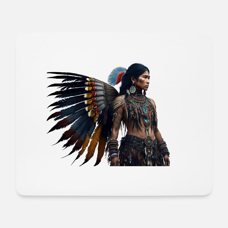 Indian - Mouse Pad (horizontal) - white