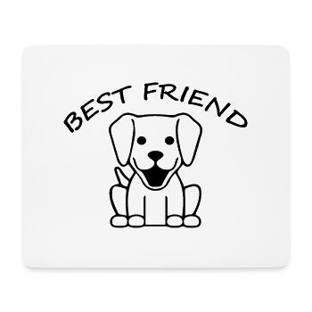 Dog Hund - Mousepad (Querformat) - Weiß - Vorne