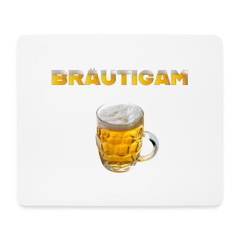 Bräutigam Bierkrug - Mousepad (Querformat) - Weiß - Vorne