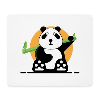 Panda en forêt. - Tapis de souris (format paysage) - blanc - Devant