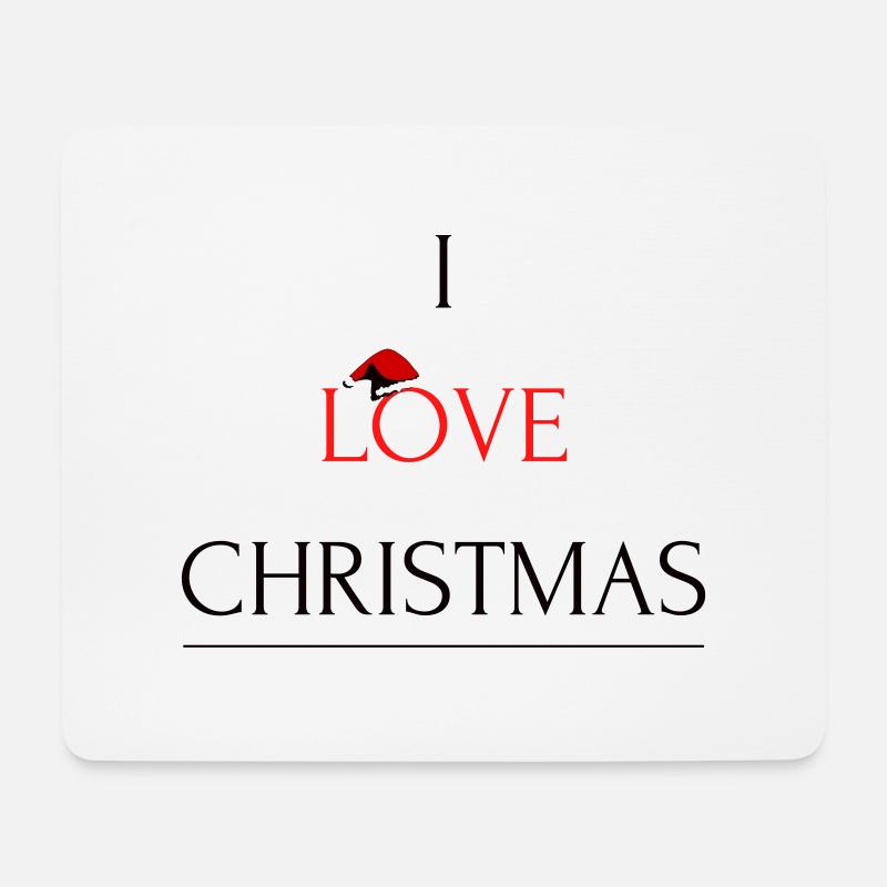 Ich liebe die Weihnachtszeit! - Mousepad (Querformat) - Weiß