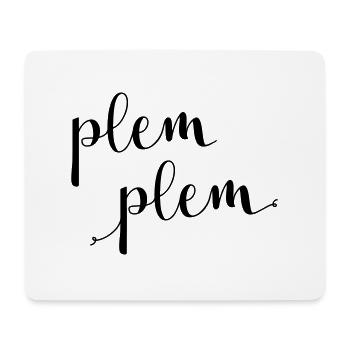 plem plem - Mousepad (Querformat) - Weiß - Vorne