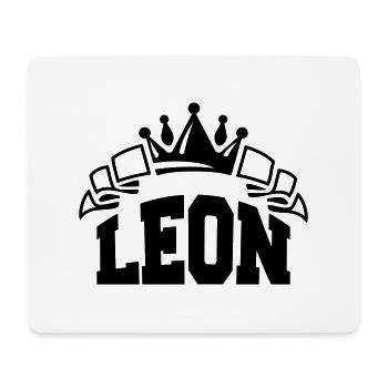 leon - Mousepad (Querformat) - Weiß - Vorne