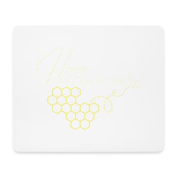 Honey, Save the Bees - Retten Sie die Bienen - Mouse Pad (horizontal) - white - Front