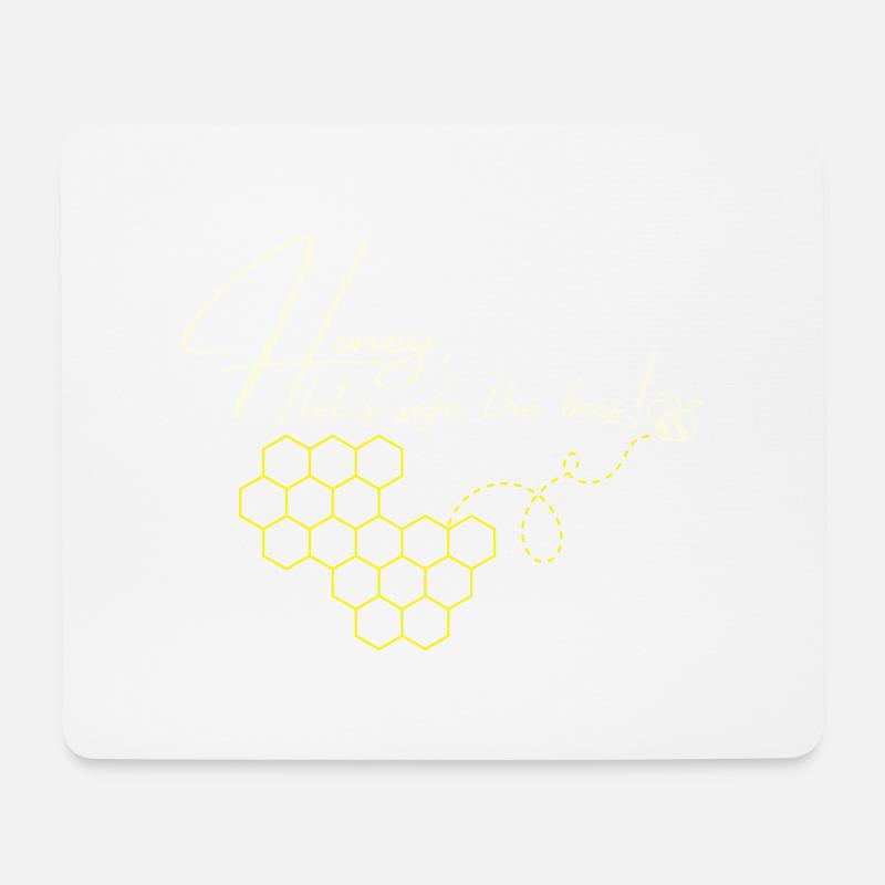 Honey, Save the Bees - Retten Sie die Bienen - Mousepad (Querformat) - Weiß