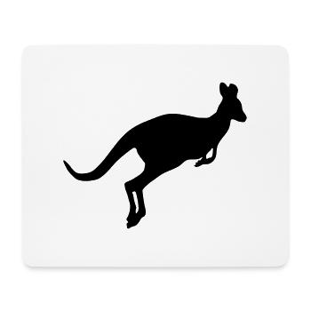kangaroo 01 - Mousepad (Querformat) - Weiß - Vorne