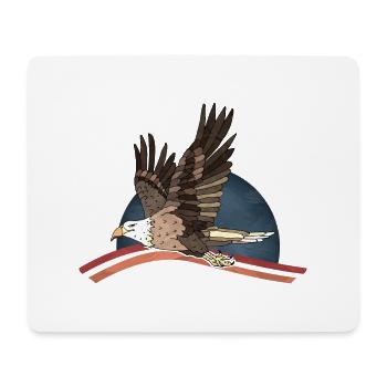 Vogel - Mousepad (Querformat) - Weiß - Vorne