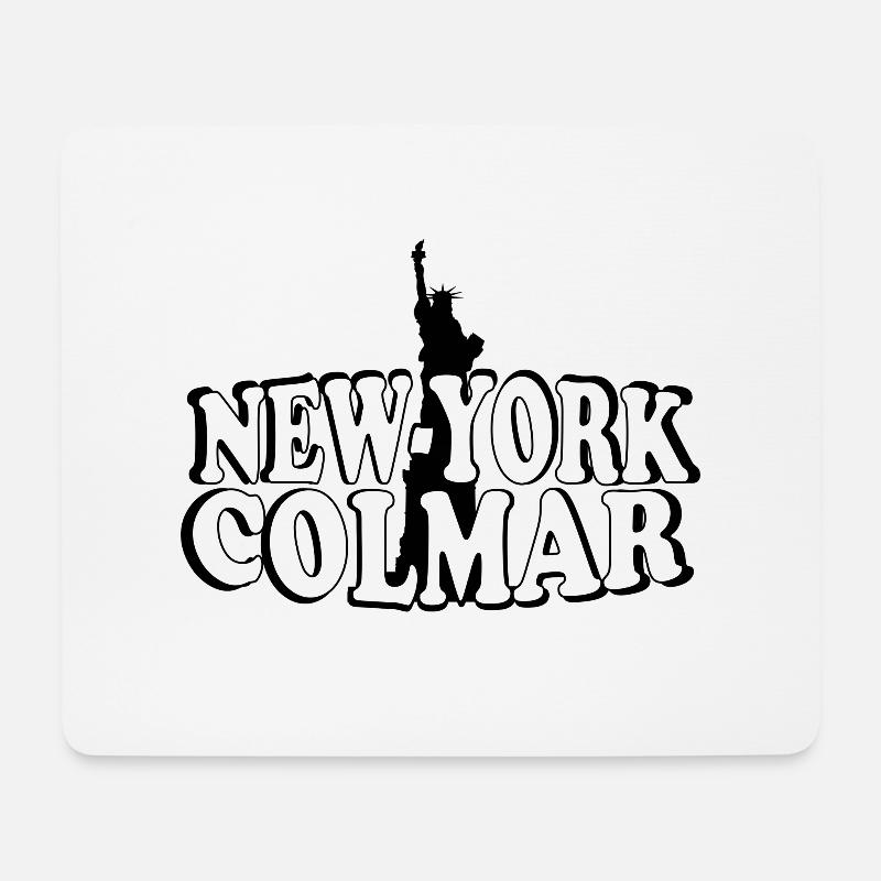 New York Colmar - Mousepad (Querformat) - Weiß