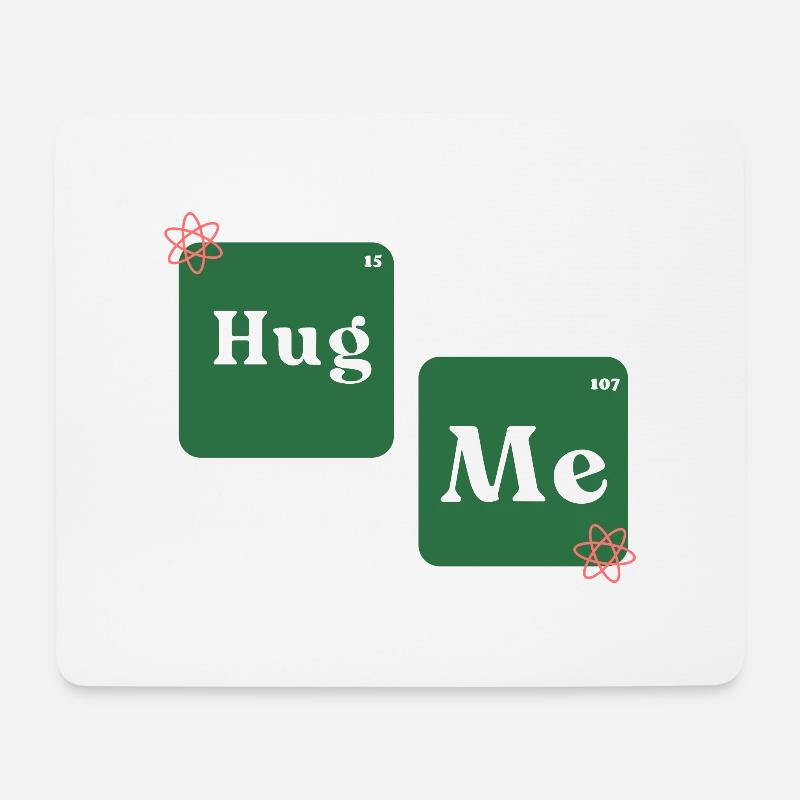 hug me - Mousepad (Querformat) - Weiß