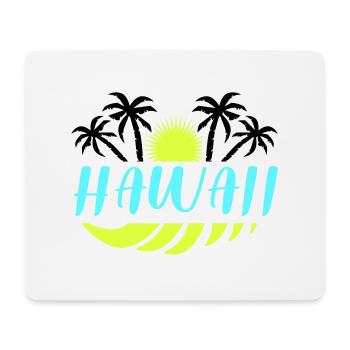 Hawaï - Tapis de souris (format paysage) - blanc - Devant