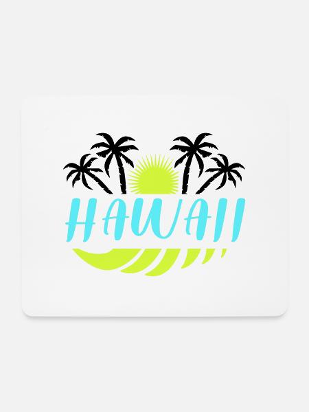 hawaii - Mousepad (Querformat) - Weiß