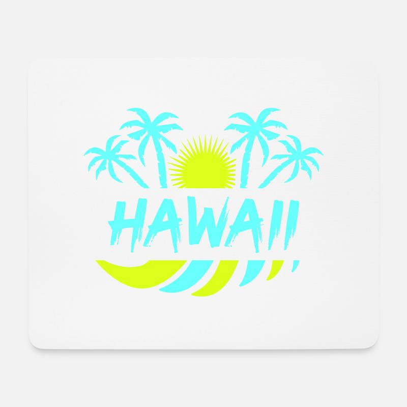 hawaii - Mousepad (Querformat) - Weiß