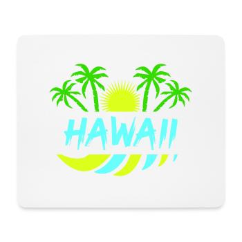 Hawaï - Tapis de souris (format paysage) - blanc - Devant