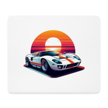 Oldtimer Sonnenuntergang - Mousepad (Querformat) - Weiß - Vorne